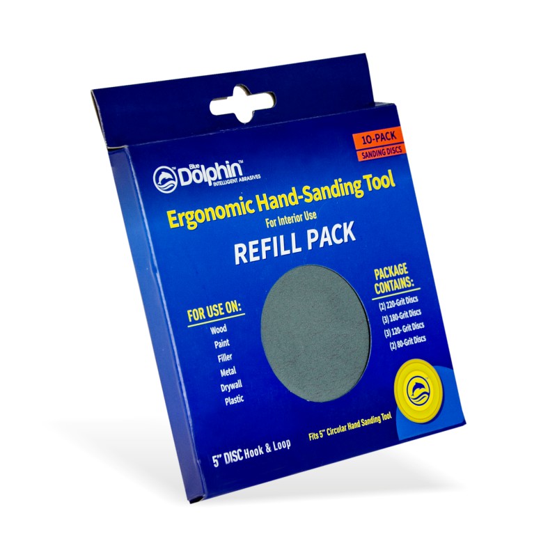 BlueDolphin Ergonomic Hand-Sanding Tool Refill 10-PACK