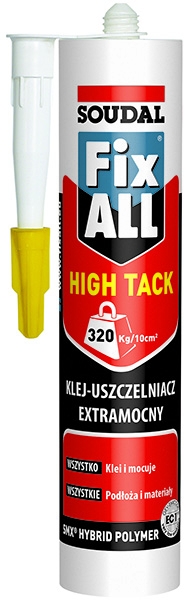 SOUDAL FIXALL HIGH TACK Klej do montażu, 300ml