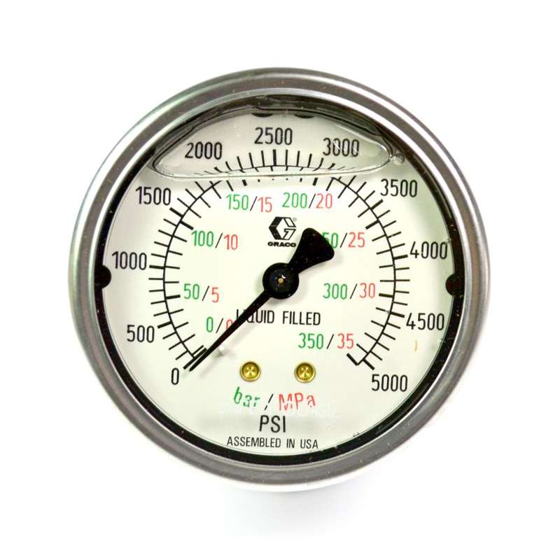 GRACO PRESSURE GAUGE,FLUID