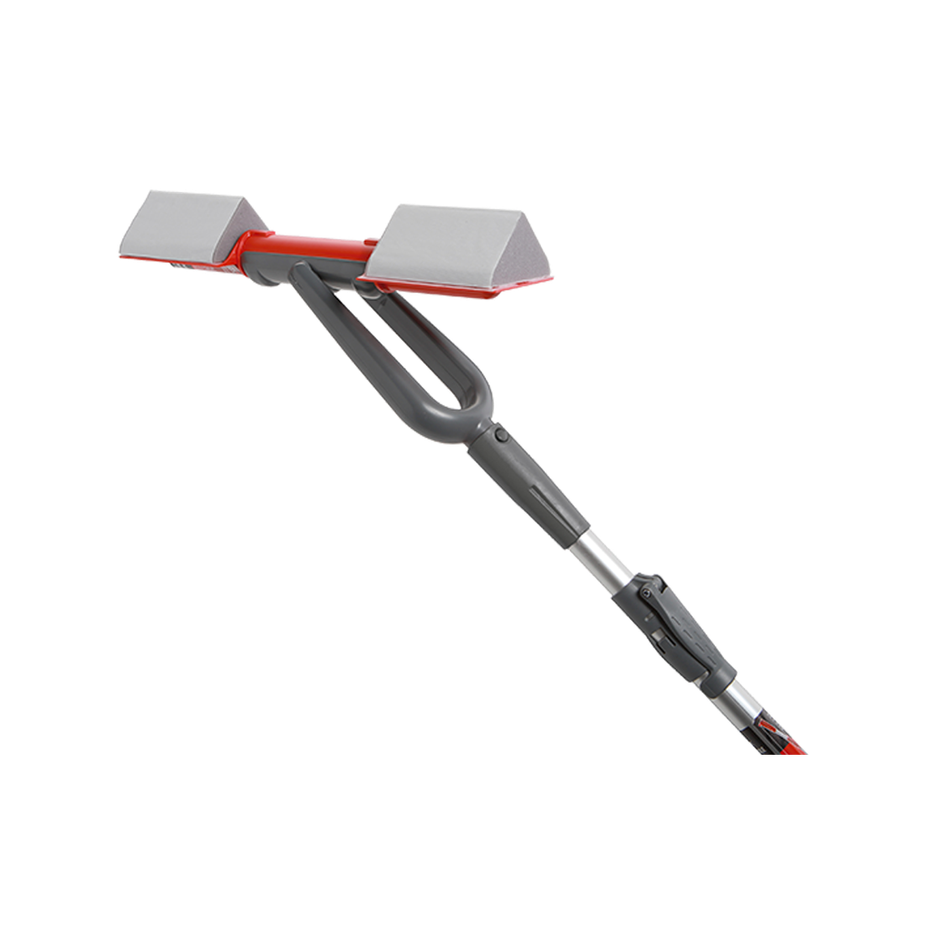 Hjørneslibeklods på en stang