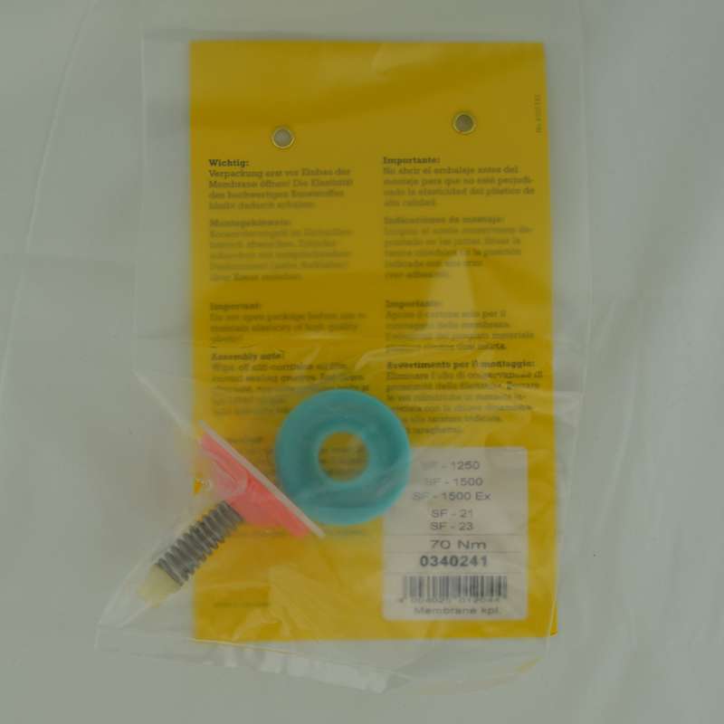 TITAN/WAGNER Membrane cpl. with information plate and insert for SuperFinish