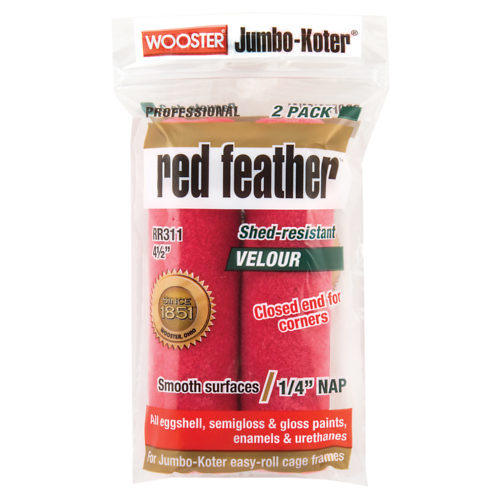 WOOSTER Jumbo-Koter  Red Feather 4 " x 1/4" 2stk