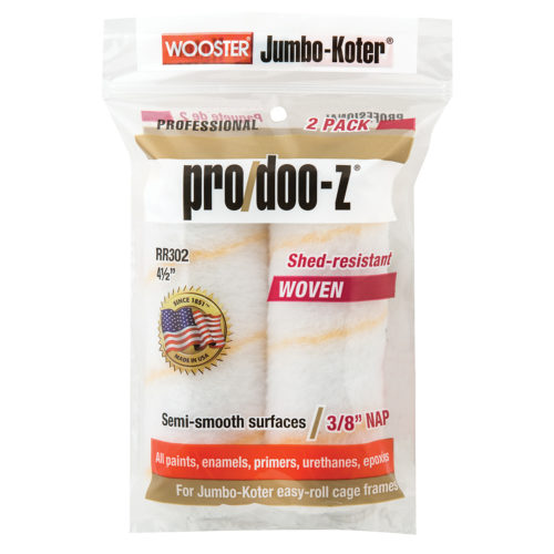 WOOSTER Jumbo-Koter Pro/Doo-Z Halvglat 4 " x 3/8"  2stk