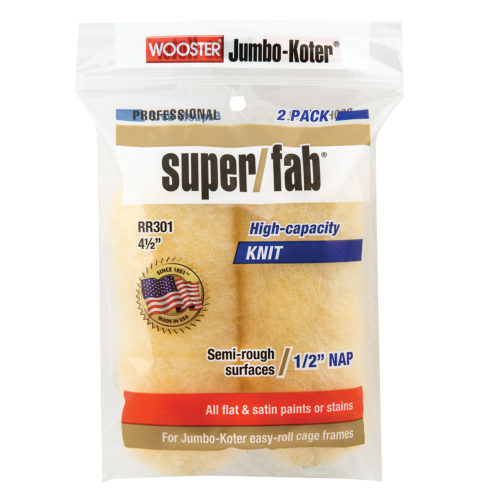 WOOSTER Jumbo-Koter Super/Fab Halvgrov 4  " x 1/2"  2stk