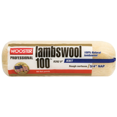 WOOSTER Lammeuld halvgrov 9" x 1/2"