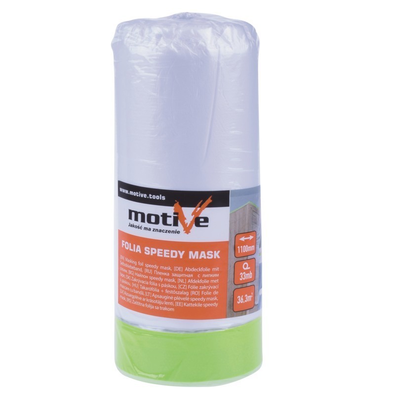motiVe Speedy Mask Afdækningsplast med tape