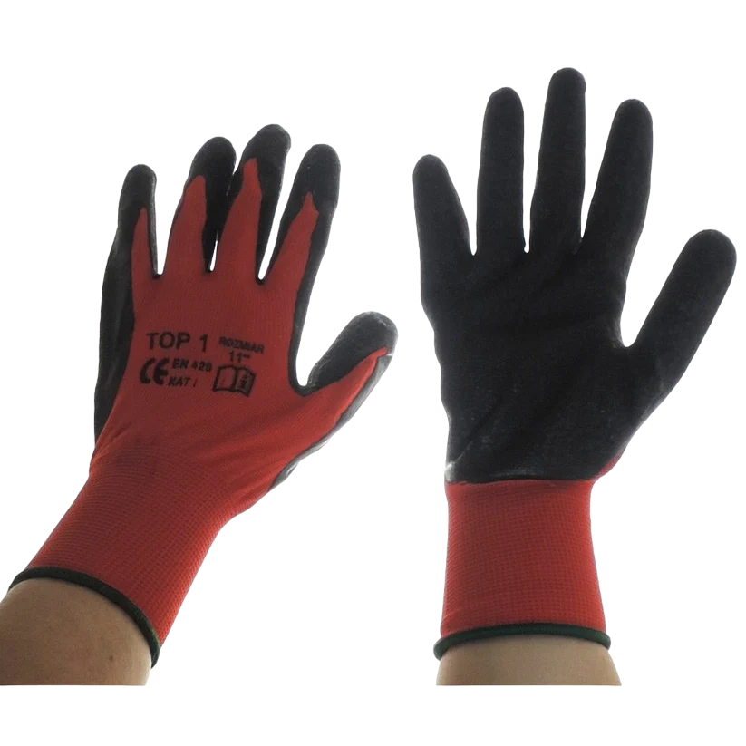 Work gloves red