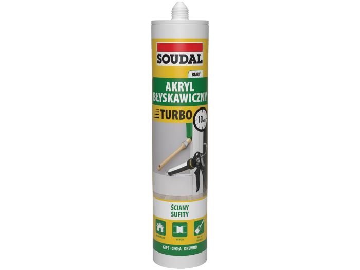 SOUDAL TURBO Hvid Ekspres Akrylfugemasse