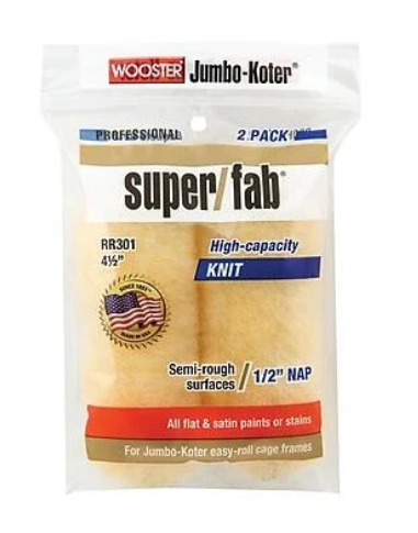 WOOSTER SUPER/FAB SEMI-ROUGH 4.5"