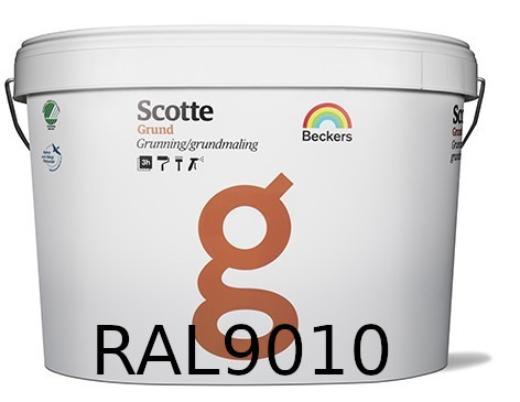 Beckers Scotte Grund Grundmaling 9L BAS VIT (RAL9010)