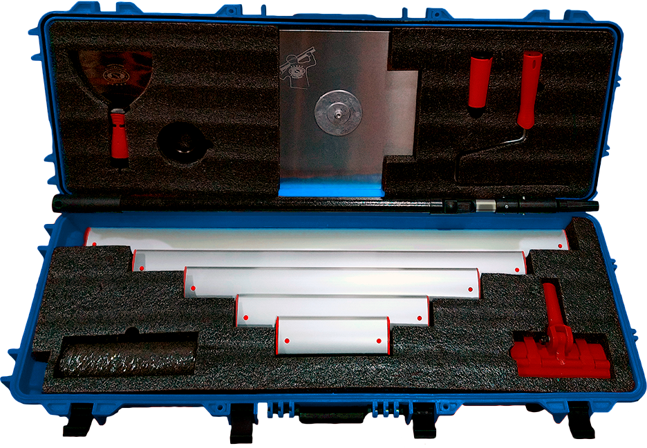 OLEJNIK J-L PROFESSIONAL Glittespartelsæt 11 dele m. transportkasse