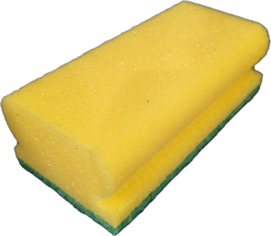 Sponges w. Handle and Sisal scrubbing-surface