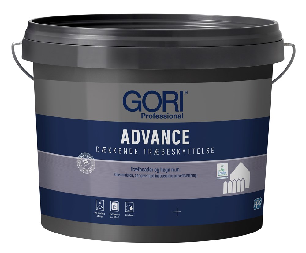 GORI Advance Opaque wood protection 10l NCS 893 Ebony