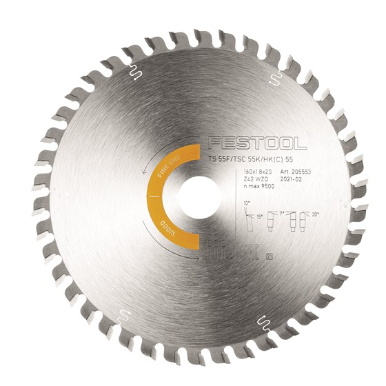 FESTOOL HW 160x1,8x20 Z42 WZD Saw blade