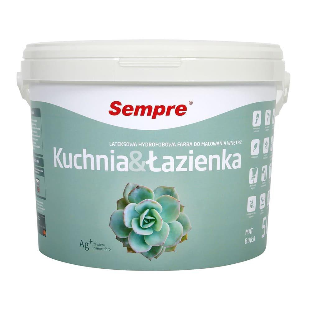 SEMPRE Kuchnia&Łazienka Latex Paint White 5L