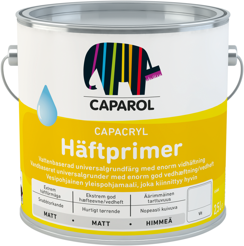 CAPAROL Hæfteprimer Hvid 2,5L