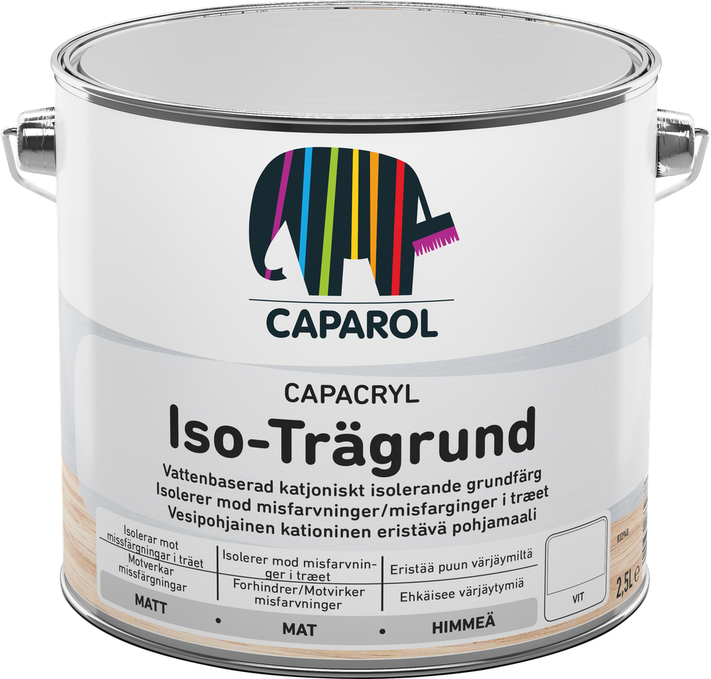 CAPAROL Iso Trägrund Hvid 2,5L