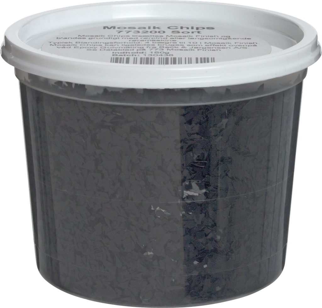 Beck & Jørgensen Mosaik Flakes Sort 150gr.