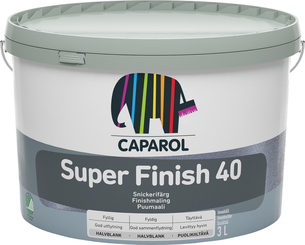 CAPAROL Färdigfärg 40 Iglo NCS-S0500N 3 L