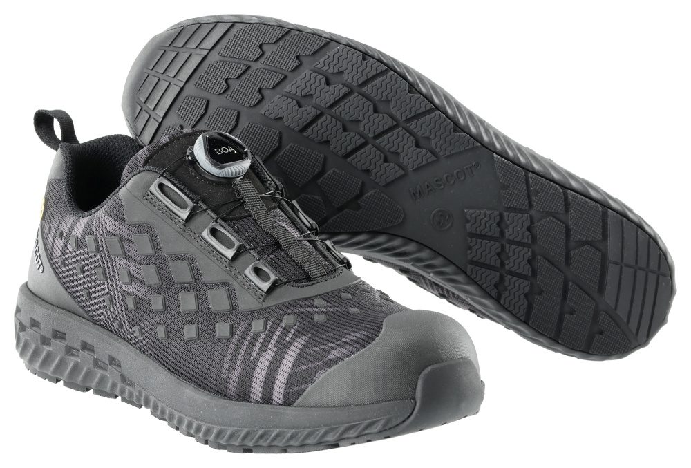 MASCOT Obuwie ochronne S1P z systemem BOA® Fit, CZARNE