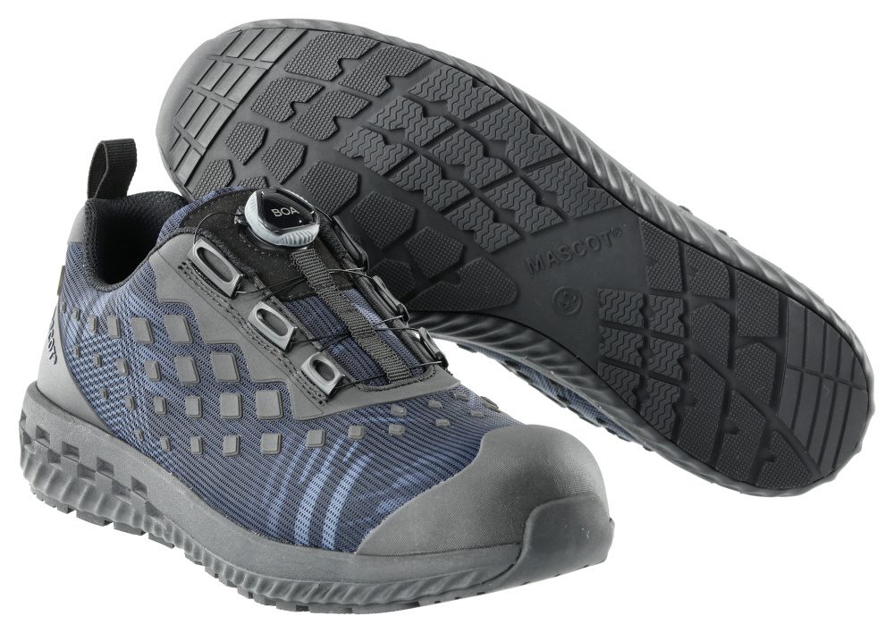 MASCOT Sikkerhedssko S1P med BOA® Fit System, STENBLÅ/SORT
