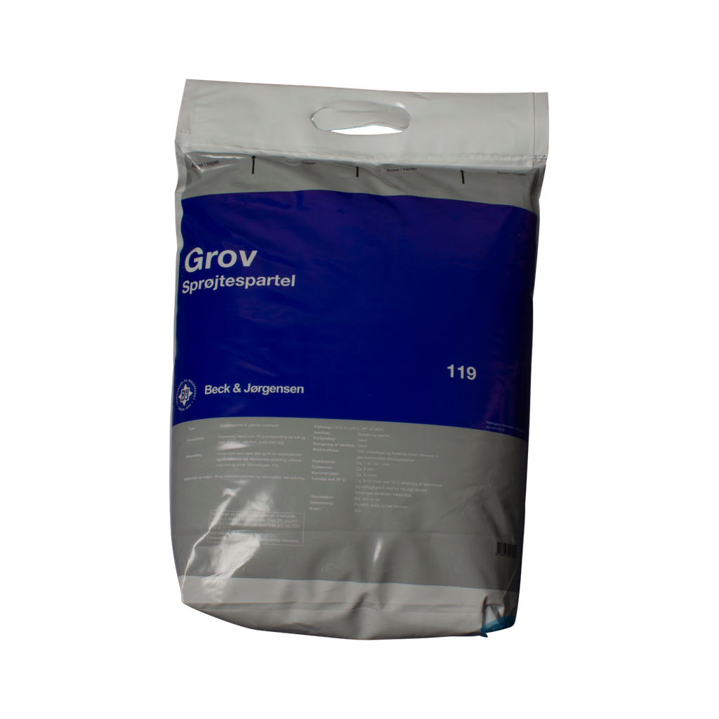 B&J 119 Grov Sprøjtespartel 15L