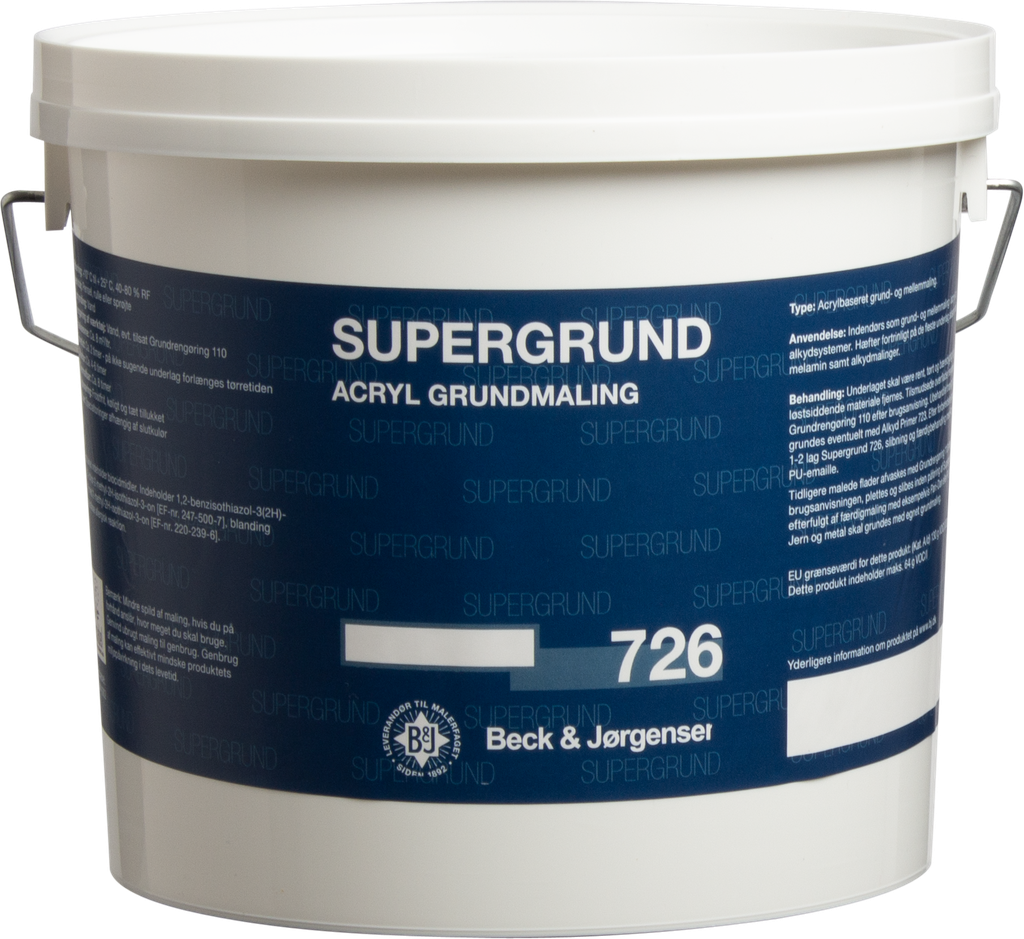 B&J 726 Supergrund Hvid 3L