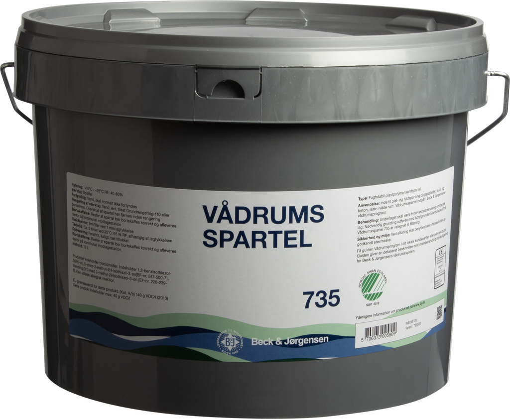 B&J Vådrumsspartel 735 10L