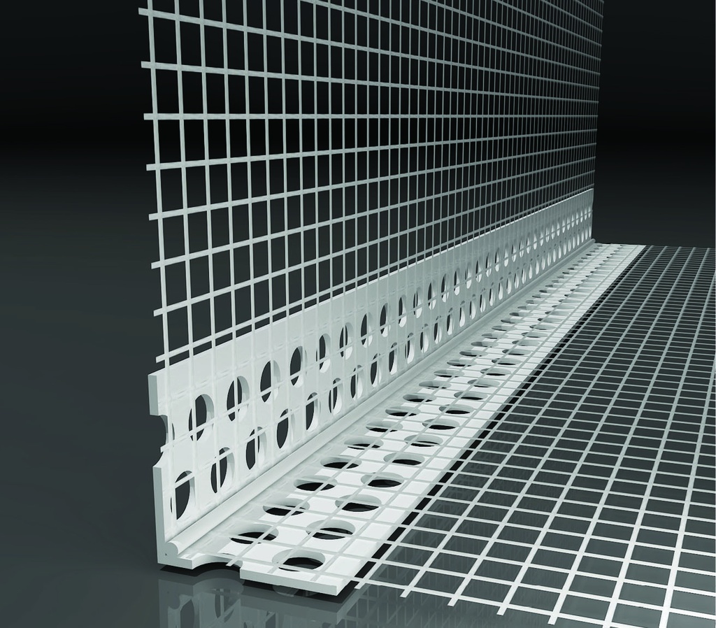 Corner Rail 100x100mm m/net 2,5m