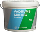 B&J Vådrums Maling 739 Base Hvid 9L