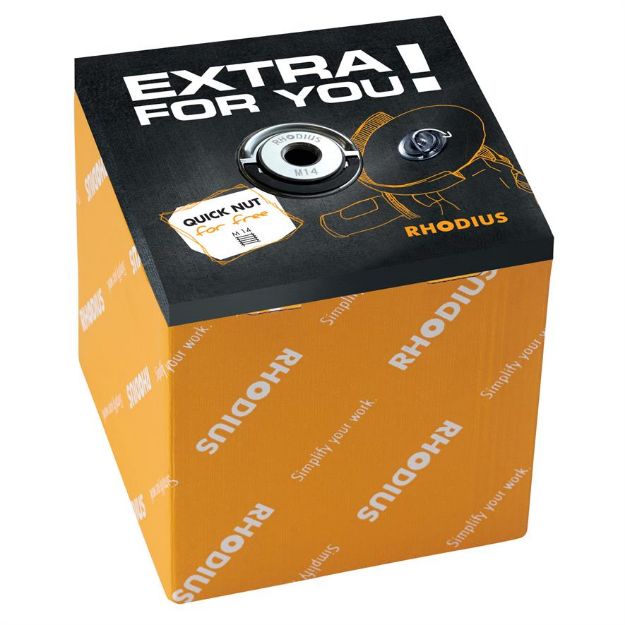 RHODIUS Tarcza do cięcia XT38 125x1,0 (50 stk) + M14 Quick-Nut