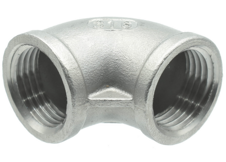 POLBERIS Kolanko nierdzewne 316 GW/GW 90st. 2 0/0"