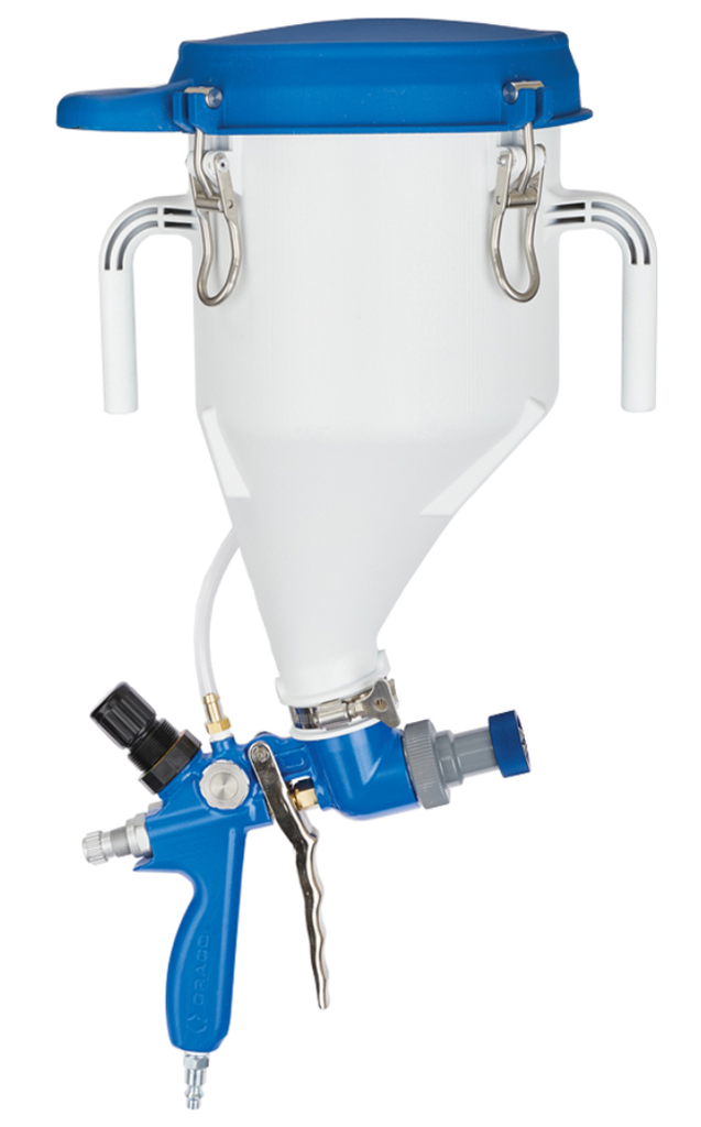 GRACO FAST FINISH PRESSURE BOOSTED HOPPER GUN