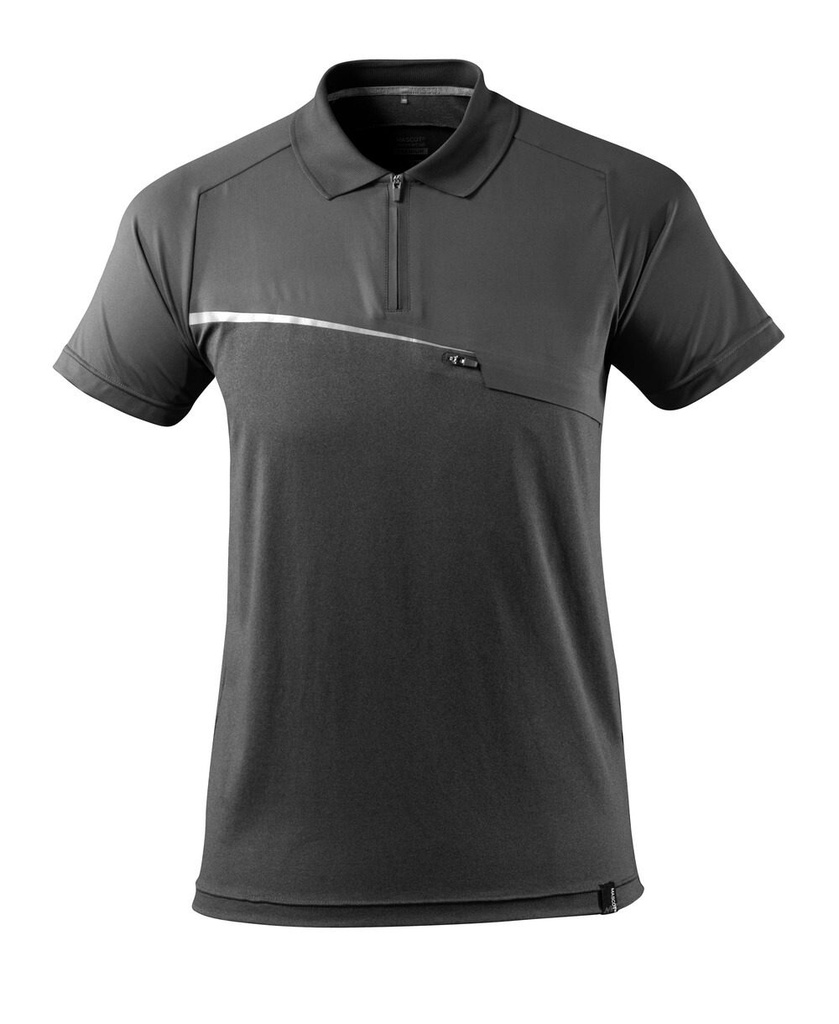 MASCOT Poloshirt, svedtransporterende, mørk antracit