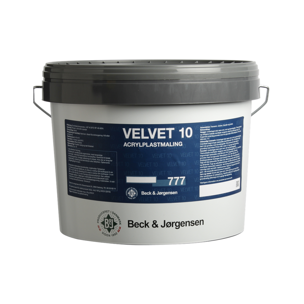 B&J Velvet 10 777 Sort 10L