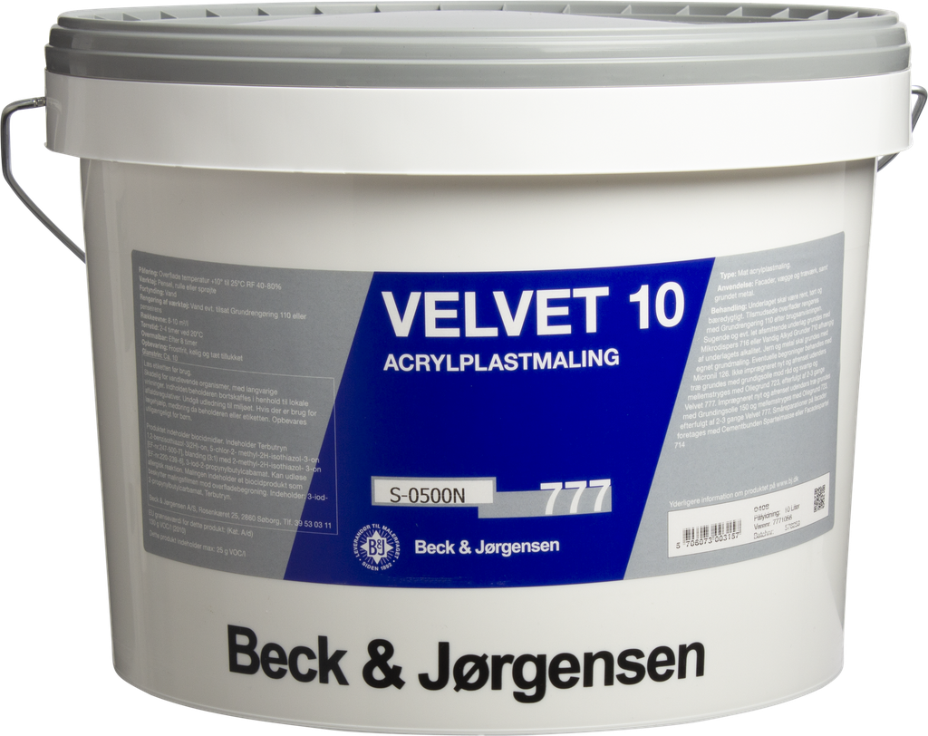 Beck & Jørgensen B&J Velvet Acryl Glans 10 Sort 10L