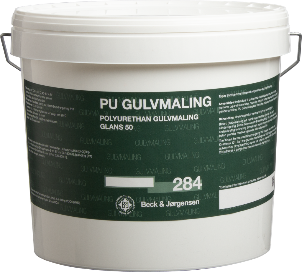 B&J PU Farba do podłogi 284 Baza Biała 4,5L