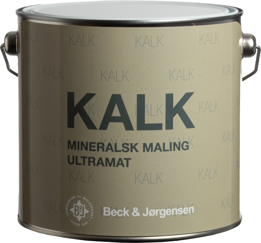 Beck & Jørgensen B&J KALK Vægmaling Hvid 2,7 L