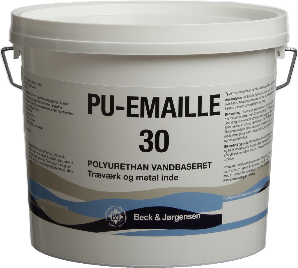B&J PU-EMAILLE 30 Hvid/A-Base 2,7L