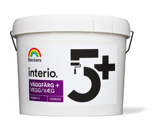 Beckers Interio. Væg Halvmat 5+ 10L S0500-N