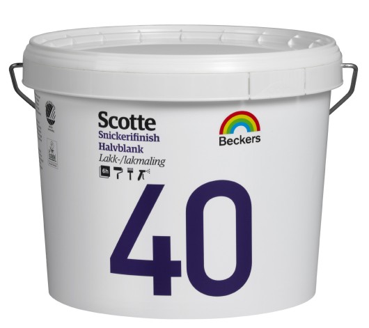 Beckers Scotte 40 Snickerifinish Półbłyszcząca farba lakiernicza 3L