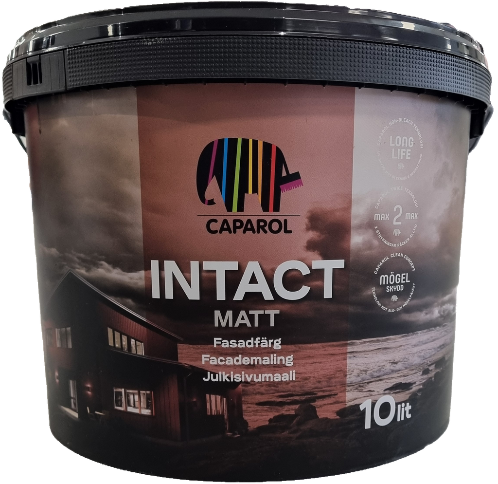CAPAROL Intact Matt Facademaling Svart-Musta 10L