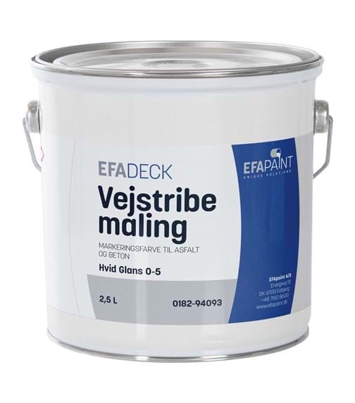 EFAdeck Vejstribemaling HVID 2,5L
