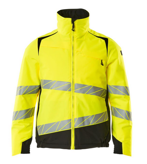 MASCOT Vinterjakke med CLIMASCOT®-fór, hi-vis gul/sort