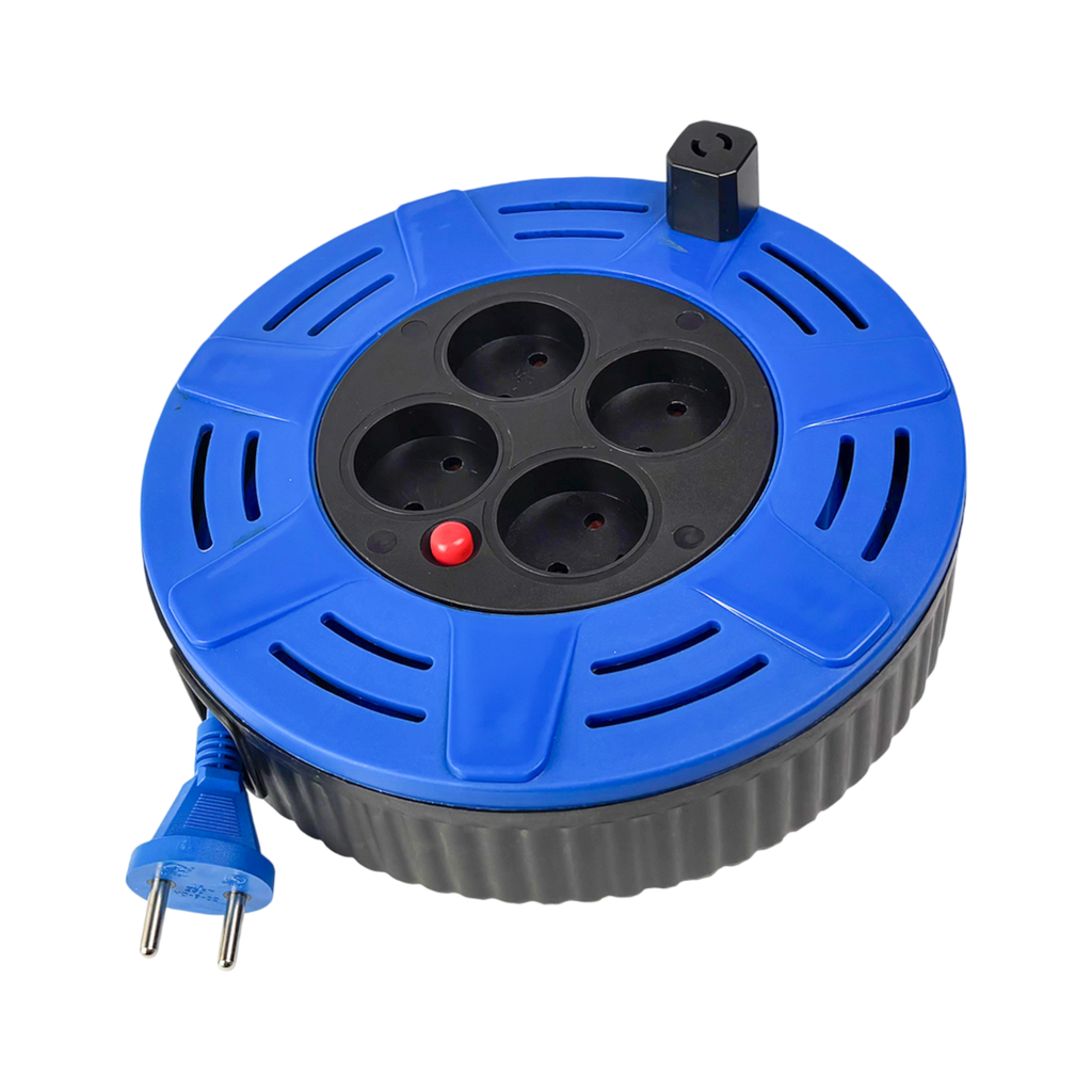 BLUE ELECTRIC Cable Reel w/ground 10m