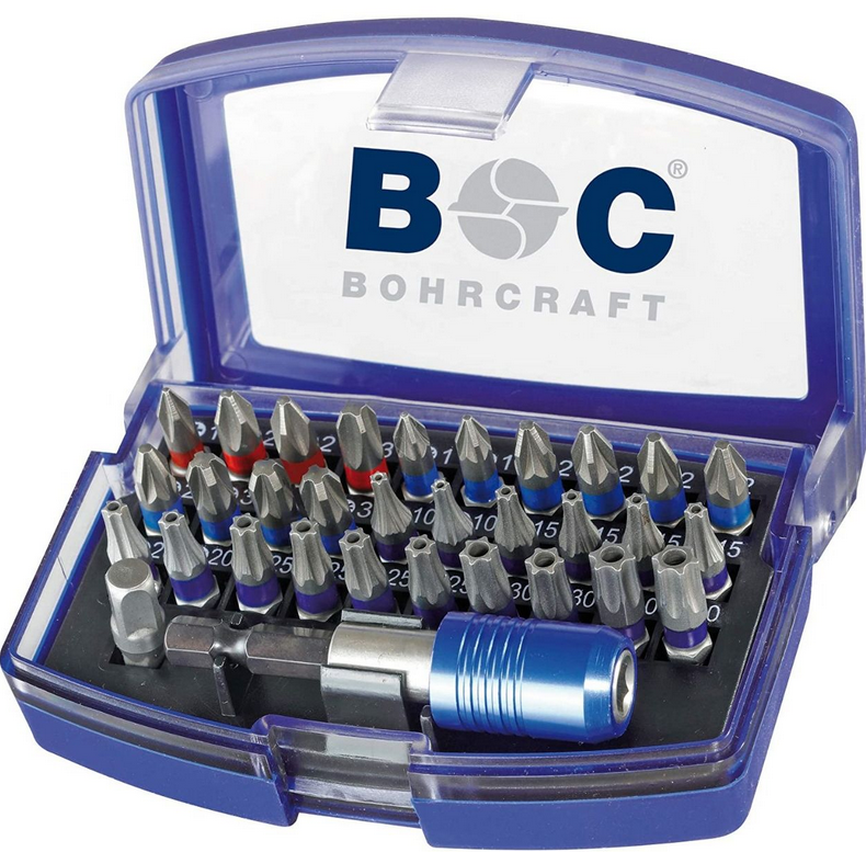 BOHRCRAFT Bit set PB 32 Blue 32 pieces