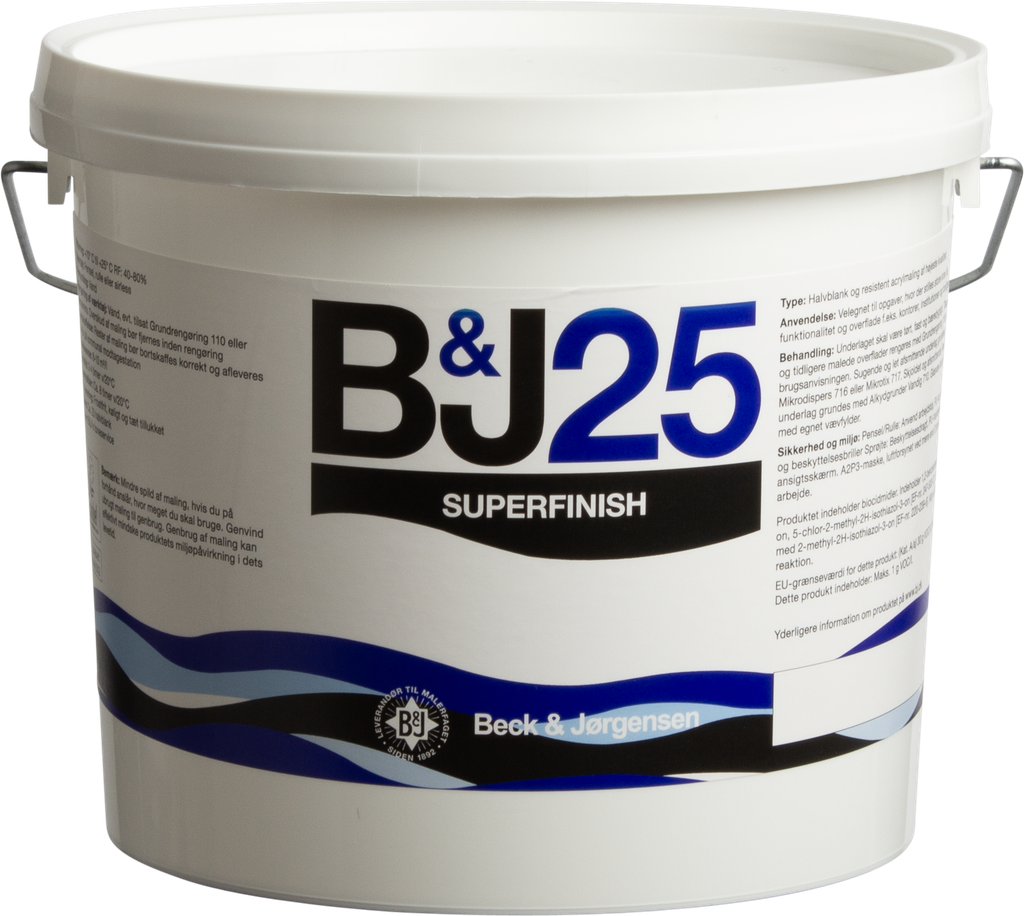 B&J 25 SuperFinish Hvid/A-Base 2,7L