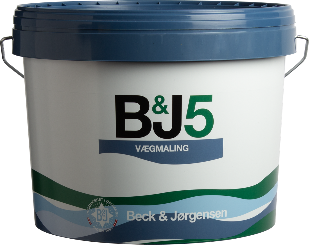 B&J 5 Vægmaling Hvid/A-Base 4,5L