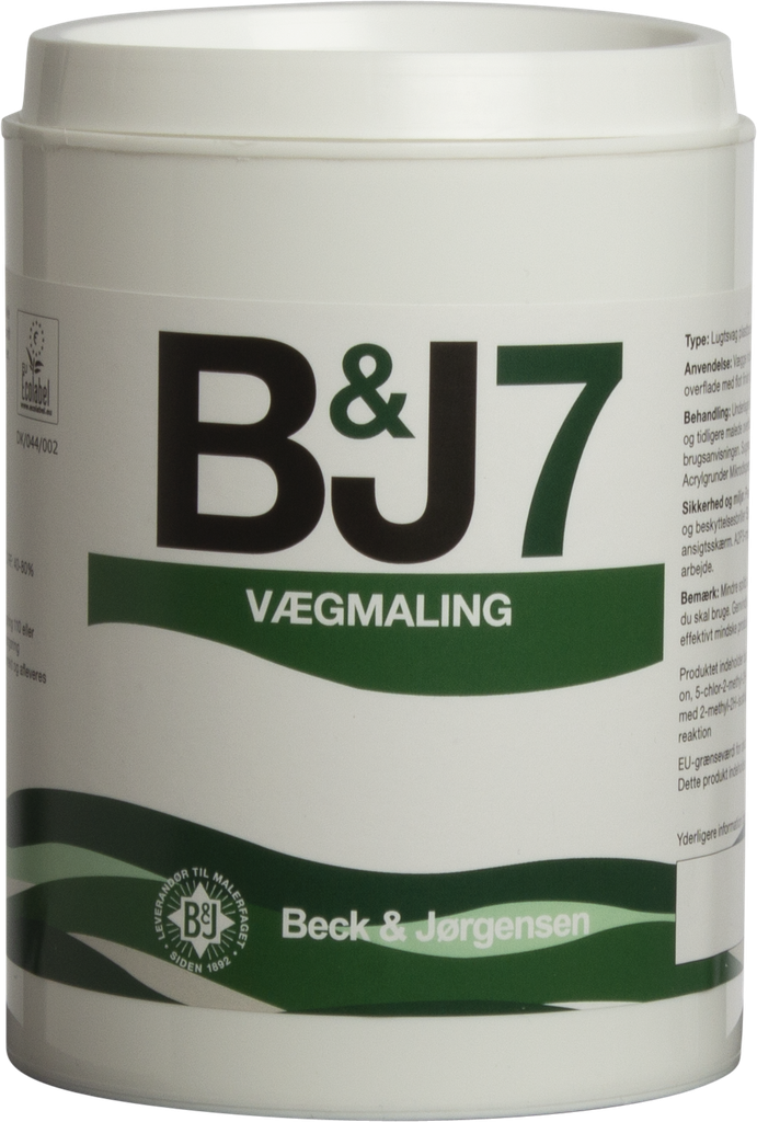 B&J 7 Vægmaling Hvid 0,9L