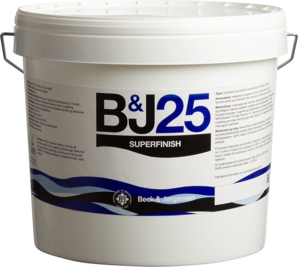 Beck & Jørgensen B&J 25 Wall paint White 4,5L
